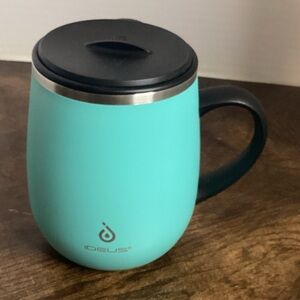 Ideus Turquoise Travel Mug with Black Lid